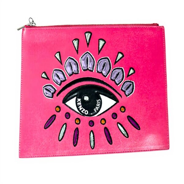 Bustina Kenzo Clutch Rosa Azzurro Pochette Donna