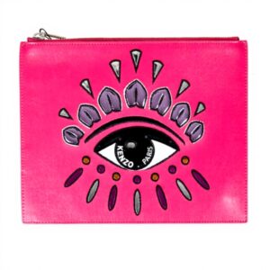 Bustina Kenzo Clutch Rosa Azzurro Pochette Donna