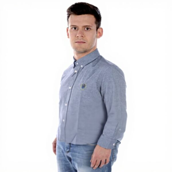 Camicia Kenzo Uomo Tiger Blu Scuro Manica Lunga