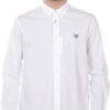 Camicia Kenzo Uomo Tiger Shirt Bianco Collo Button Down-0