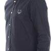 Camicia Kenzo Uomo Nero Tiger Design Manica Lunga-4