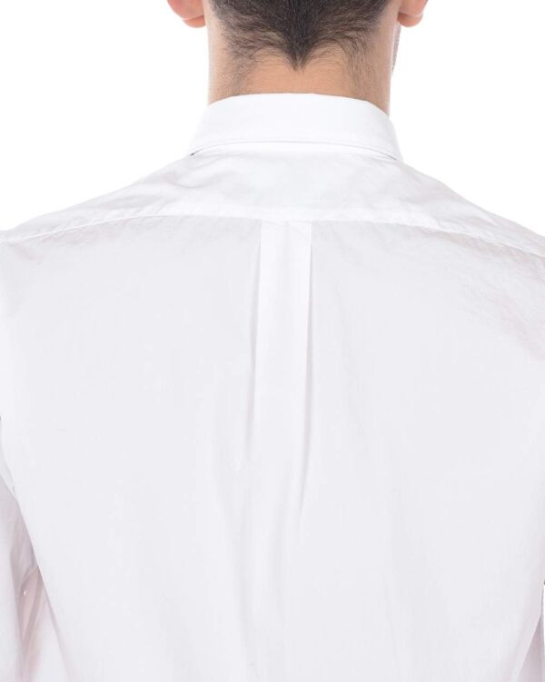 Camicia Kenzo Uomo Tiger Shirt Bianco Collo Button Down-3