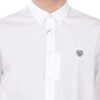 Camicia Kenzo Uomo Tiger Shirt Bianco Collo Button Down-2