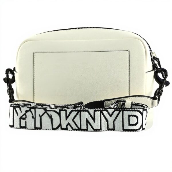Borsa Fotocamera DKNY Kenza Donna Bianca Nera Crossbody