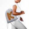 Borsa da palestra cotone Kylian Kenza lettera alfabeto nome