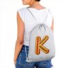 Borsa da palestra cotone Kylian Kenza lettera alfabeto nome