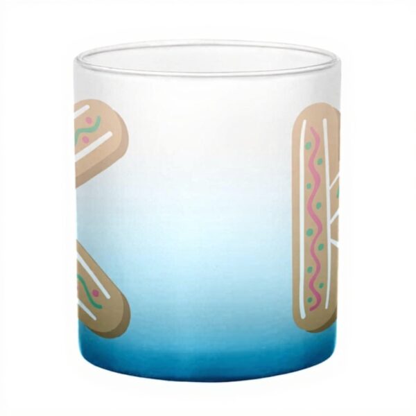 Tazza vetro blu Fabulous Kylian Kenza regalo bambino Natale