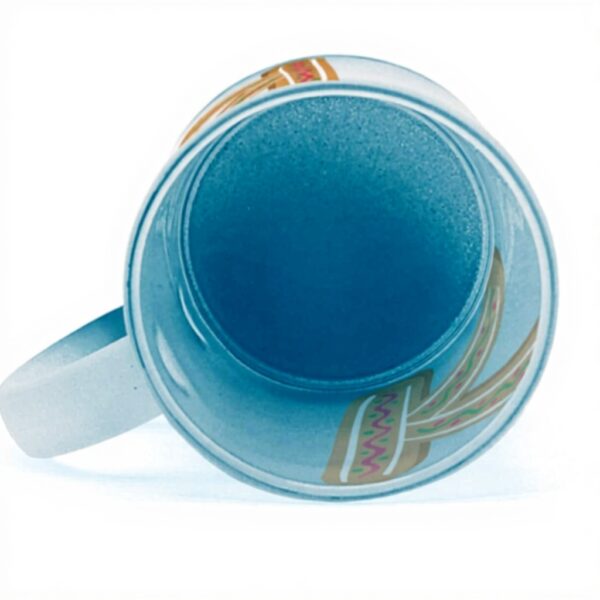 Tazza vetro blu Fabulous Kylian Kenza regalo bambino Natale