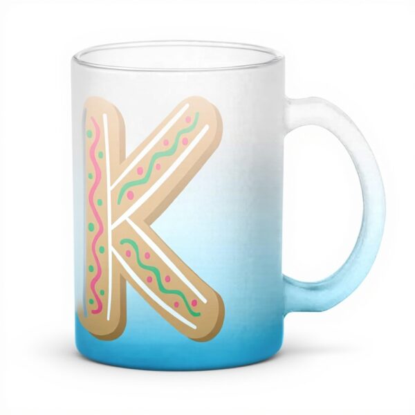 Tazza vetro blu Fabulous Kylian Kenza regalo bambino Natale