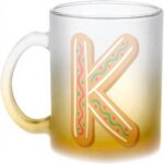 Tazza vetro giallo Fabulous Kylian Kenza regalo bambino