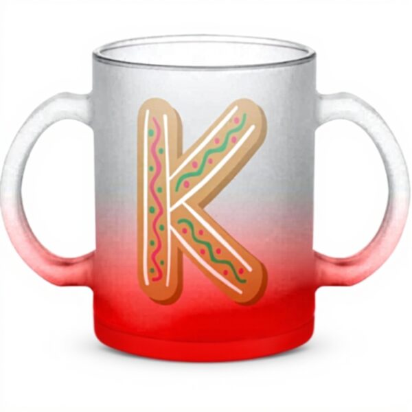 Tazza vetro rosso Fabulous Kylian Kenza regalo bambino