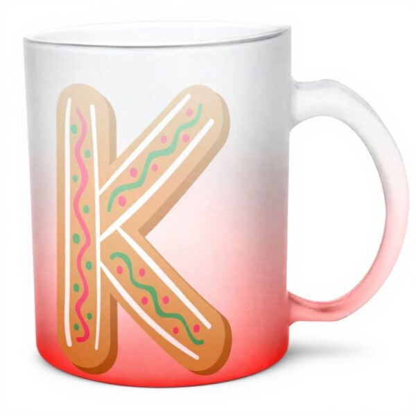 Tazza vetro rosso Fabulous Kylian Kenza regalo bambino