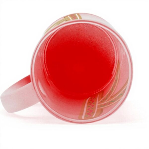 Tazza vetro rosso Fabulous Kylian Kenza regalo bambino