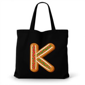 Borsa Tote Fabulous Tela Cotone Bambino Nome Kenza