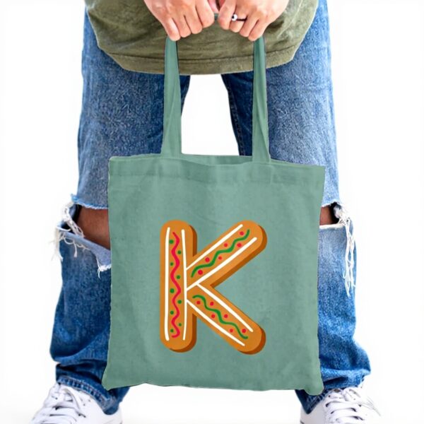 Borsa Tote Fabulous Tela Cotone Biologico Nome Bambino