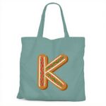 Borsa Tote Fabulous Tela Cotone Biologico Nome Bambino