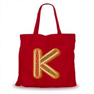 Borsa Tote Fabulous Tela Cotone Nome Bambino Shopping