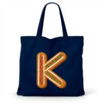 Borsa Tote Fabulous Tela Cotone Nome Bambino Shopping