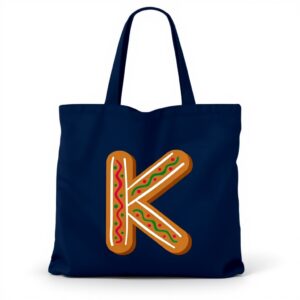 Borsa Tote Fabulous Tela Cotone Nome Bambino Shopping