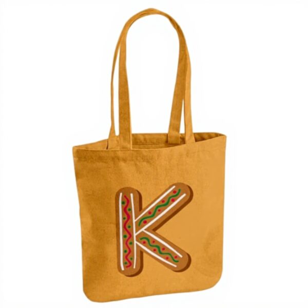 Borsa Tote Fabulous Tela Cotone Biologico Nome Bambino