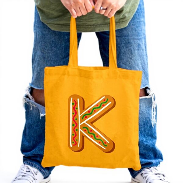 Borsa Tote Fabulous Tela Cotone Biologico Nome Bambino