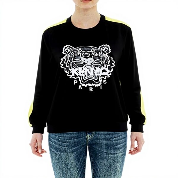 Felpa Kenzo Donna Nero Senza Cappuccio Taglia L