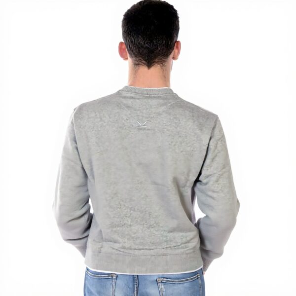 Felpa Kenzo Uomo Grigio Tiger Crest Senza Cappuccio XXL