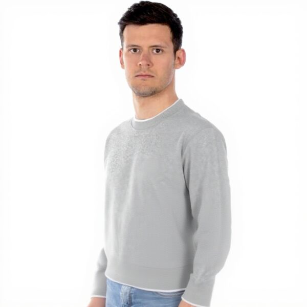 Felpa Kenzo Uomo Grigio Tiger Crest Senza Cappuccio XXL