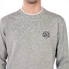 Felpa Kenzo Uomo Grigio Tiger Crest Senza Cappuccio XXL