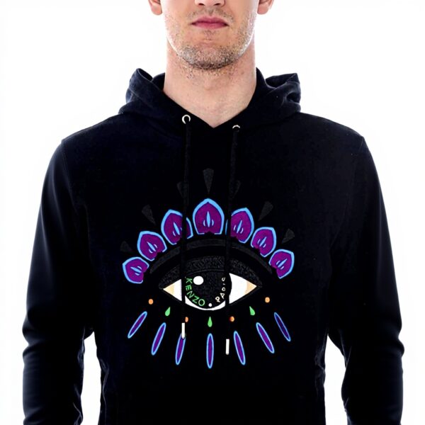 Felpa Kenzo Uomo Nero Senza Cappuccio Manica Lunga XL