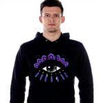 Felpa Kenzo Uomo Nero Senza Cappuccio Manica Lunga XL