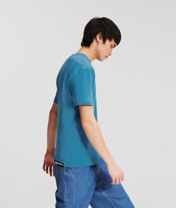 T-shirt Karl Lagerfeld Uomo Nero Cotone Biologico Maniche-2