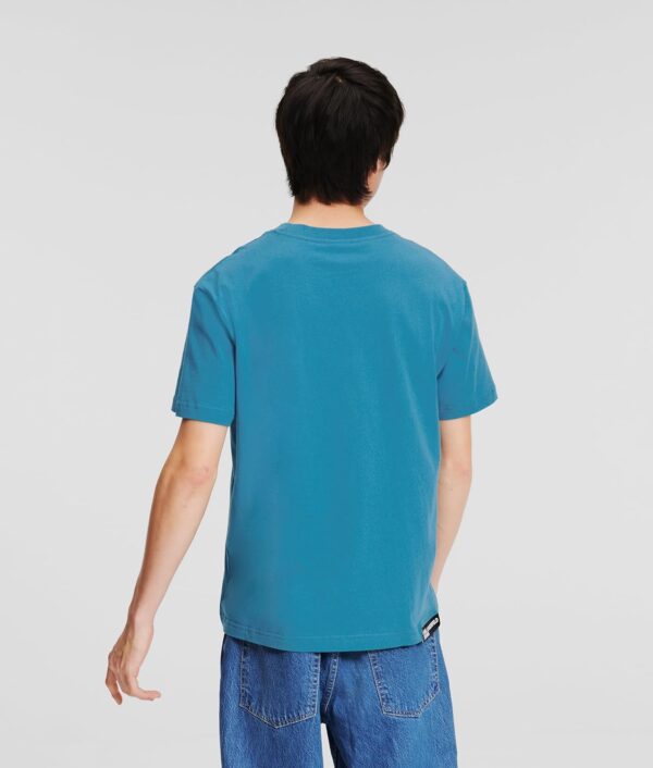 T-shirt Karl Lagerfeld Uomo Nero Cotone Biologico Maniche-3