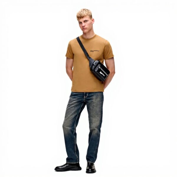 T-shirt Karl Lagerfeld Uomo Logo Essenziale Cotone Biologico