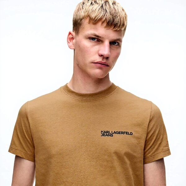 T-shirt Karl Lagerfeld Uomo Logo Essenziale Cotone Biologico