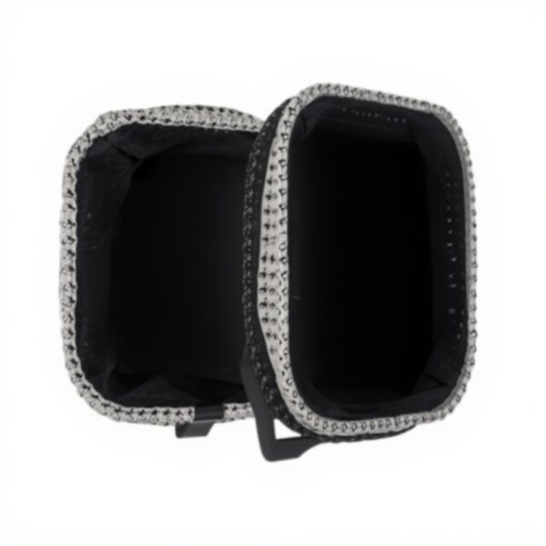 Cestini portaoggetti JVL Kenzi quadrati grigio chiaro