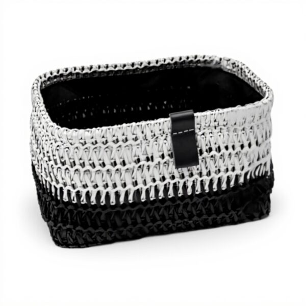 Cestini portaoggetti JVL Kenzi set 2 grigio organizzazione