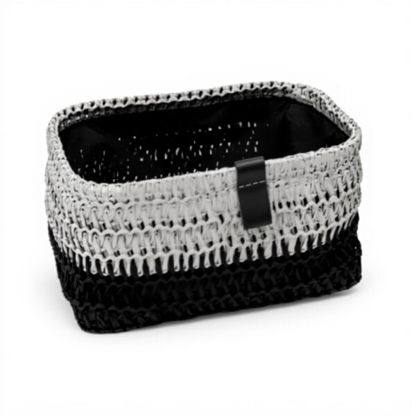 Cestini portaoggetti JVL Kenzi set 2 grigio organizzazione