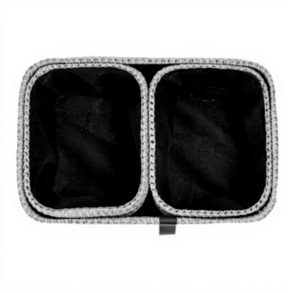 Cestini portaoggetti JVL Kenzi set 3 grigio organizzazione