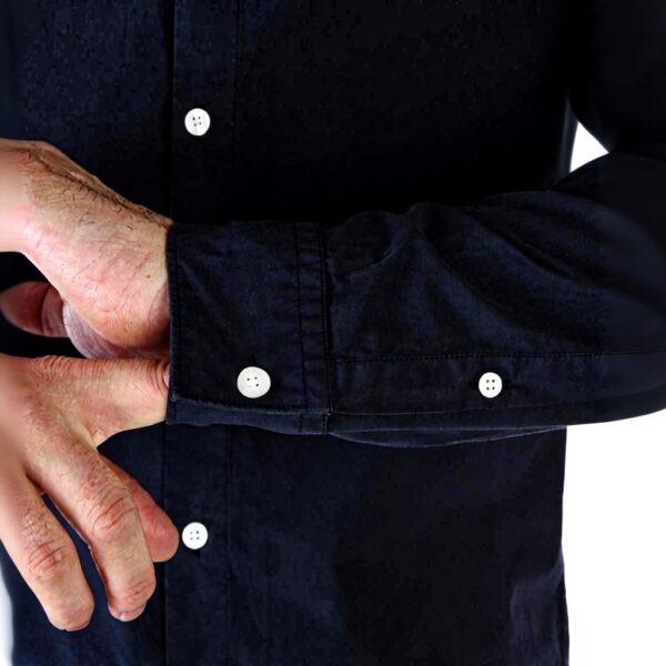 Camicia Kenzo Uomo Blu 100 Cotone Manica Lunga