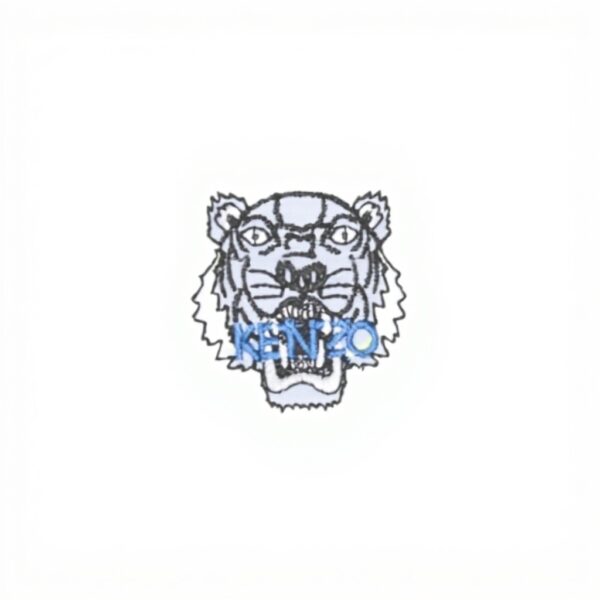 Camicia Casual Uomo Kenzo Blue Colletto Club Cotone