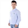 Camicia Casual Uomo Kenzo Blue Colletto Club Cotone