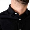Camicia KENZO Nero Slim Fit Logo Ricamato Uomo
