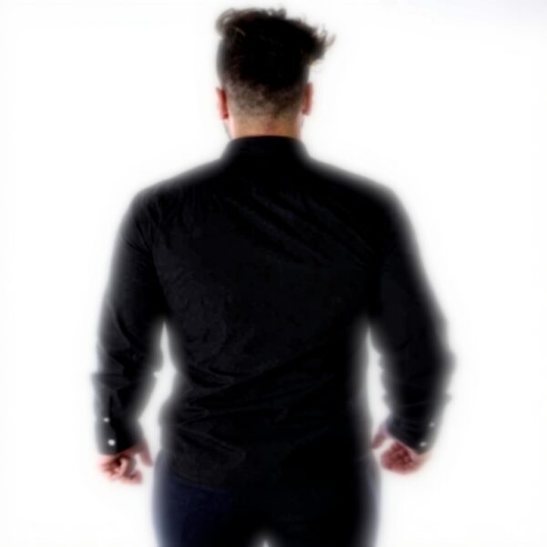 Camicia Kenzo Uomo Nero Manica Lunga Taglia 42