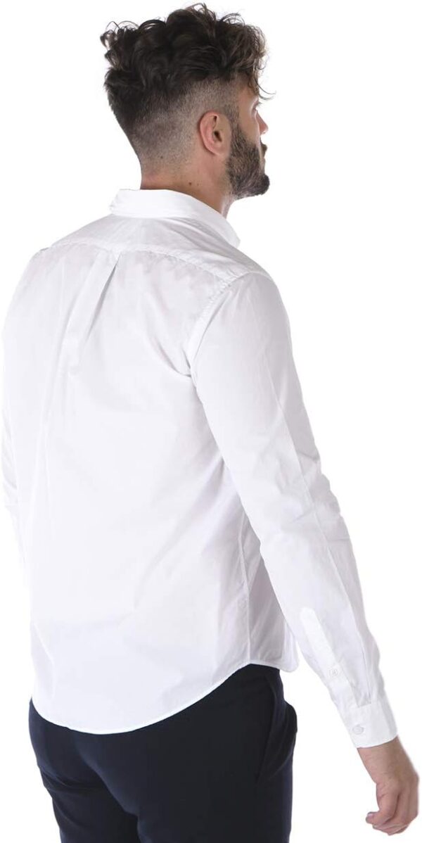 Camicia Kenzo Uomo Tiger Bianco Collo Button Down-3