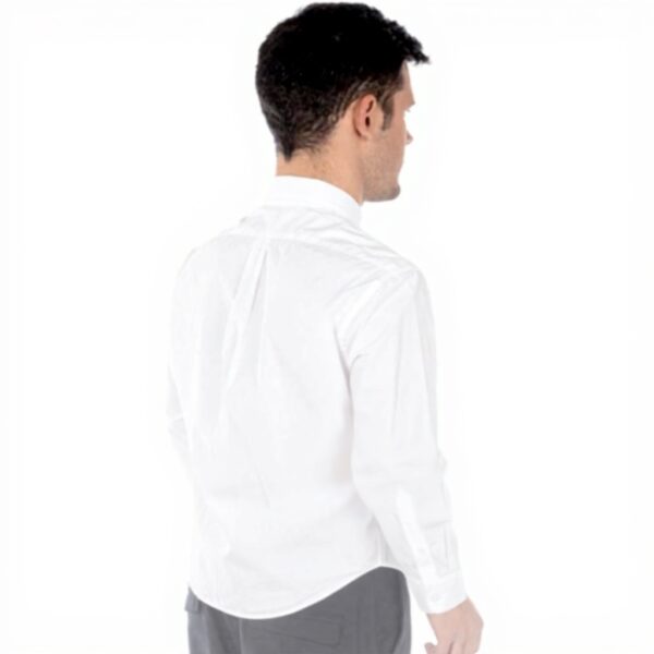 Kenzo Camicia Uomo Tiger Bianco Collo Button Down