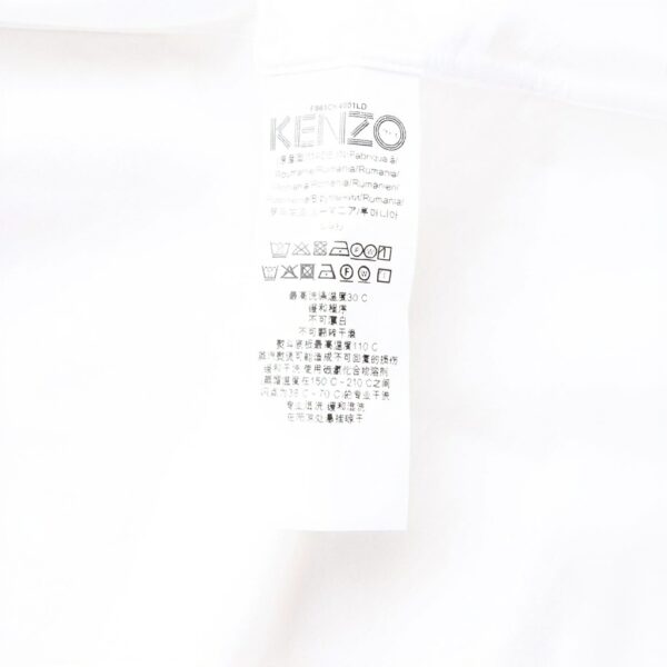 Camicia Kenzo Tiger Uomo Bianco Collo Button Down