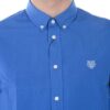 Camicia Kenzo Tiger Blu Denim Uomo Collo Button Down-2
