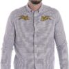 Camicia Kenzo Jumping Tiger Check Uomo Manica Lunga Casual-0