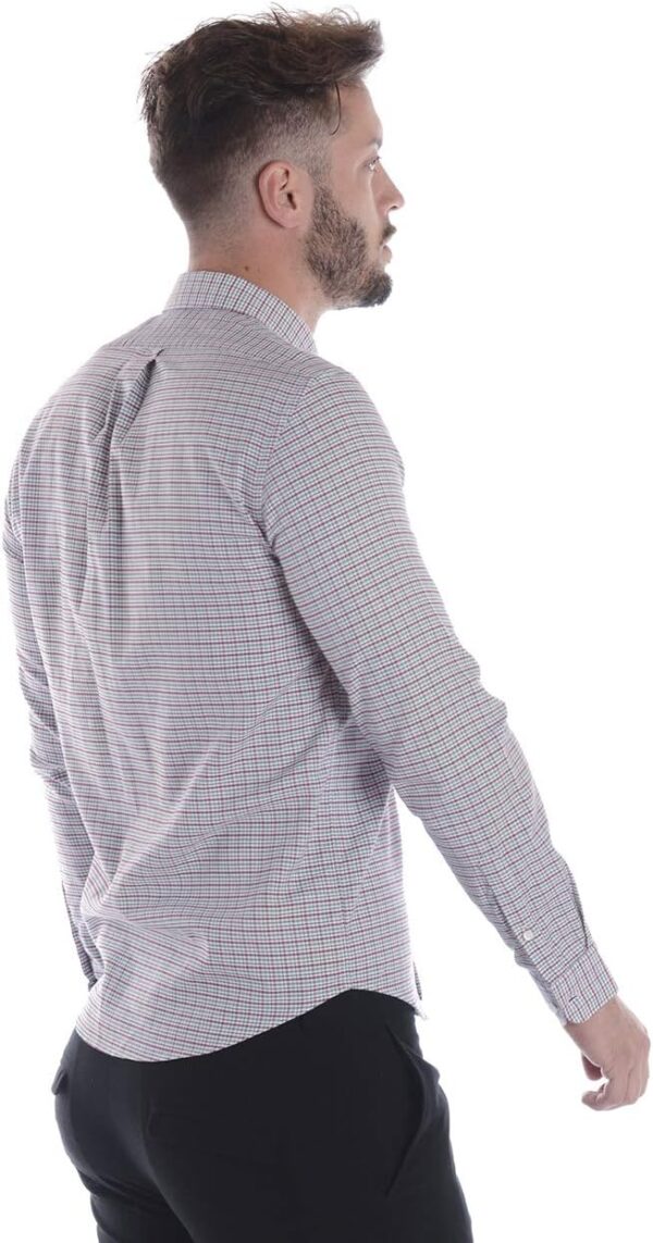 Camicia Kenzo Jumping Tiger Check Uomo Manica Lunga Casual-3